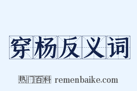 穿杨反义词是什么意思的图片